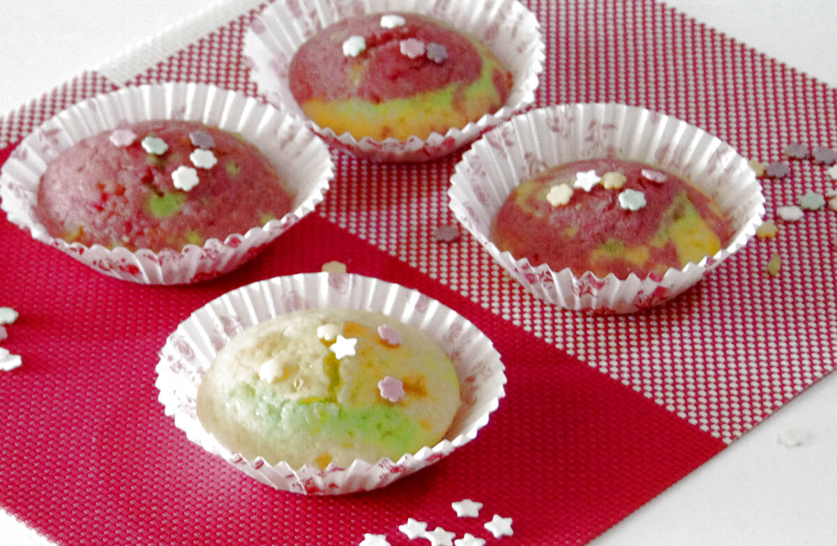 Muffin di Carnevale: colorati, soffici e allegri