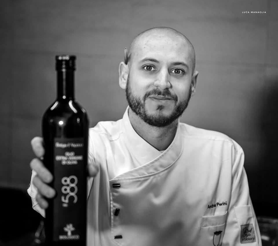 Flos Olei 2019 premia il Ristorante Al 588 e lo chef Andrea Perini